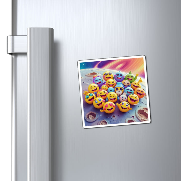 Custom Emoji Space Magnets – Fun Cosmic Decor for Fridge & Office