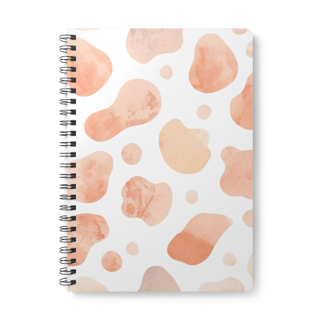 Blush Watercolor A5 Wirobound Notebook – Trendy Softcover, 150 Pages
