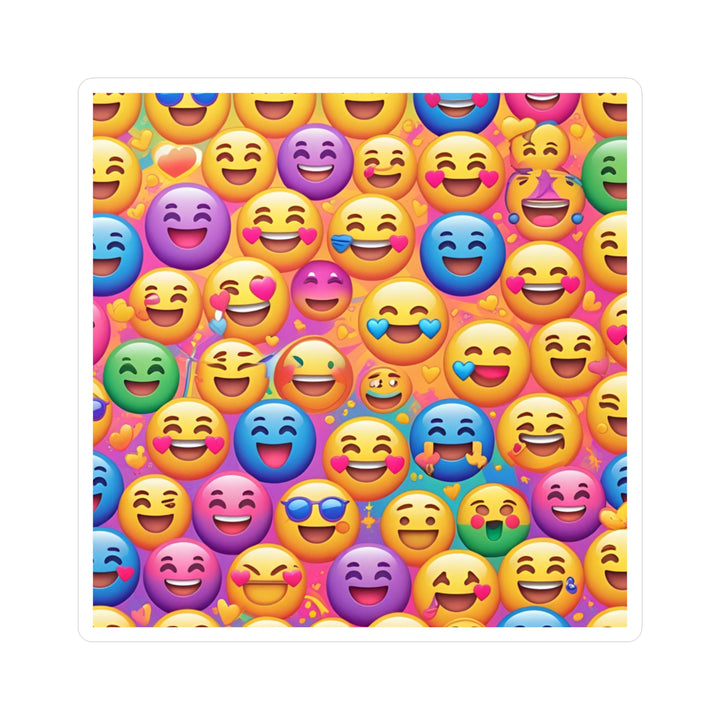Vibrant Emoji Vinyl Kiss-Cut Stickers – Fun, Weatherproof, Custom Art