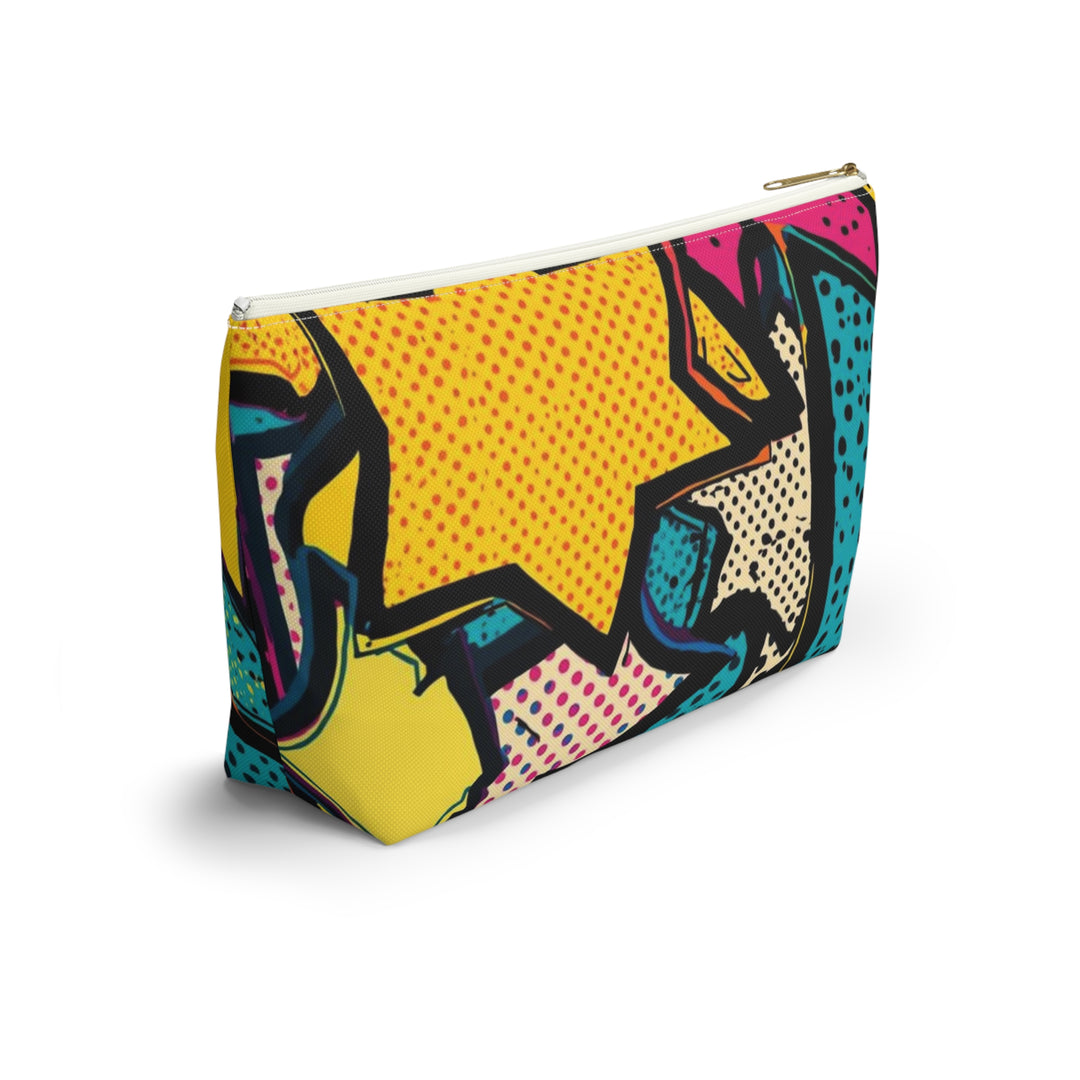 Pop Art T-Bottom Accessory Pouch – Stylish, Durable Organizer Bag