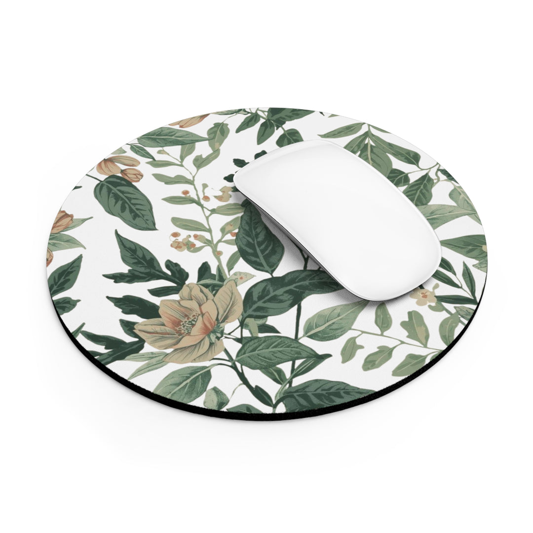 Vintage Floral Mouse Pad – Personalized, Non-Slip, Chic Desk Accessory