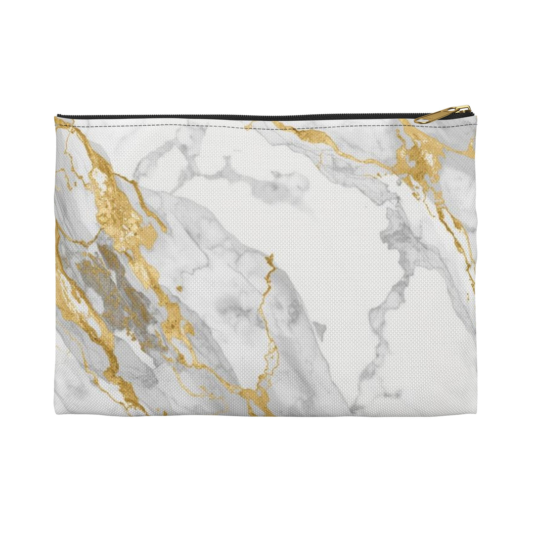 Chic Marble Gold Accessory Pouch – Trendy, Versatile Organizer Clutch