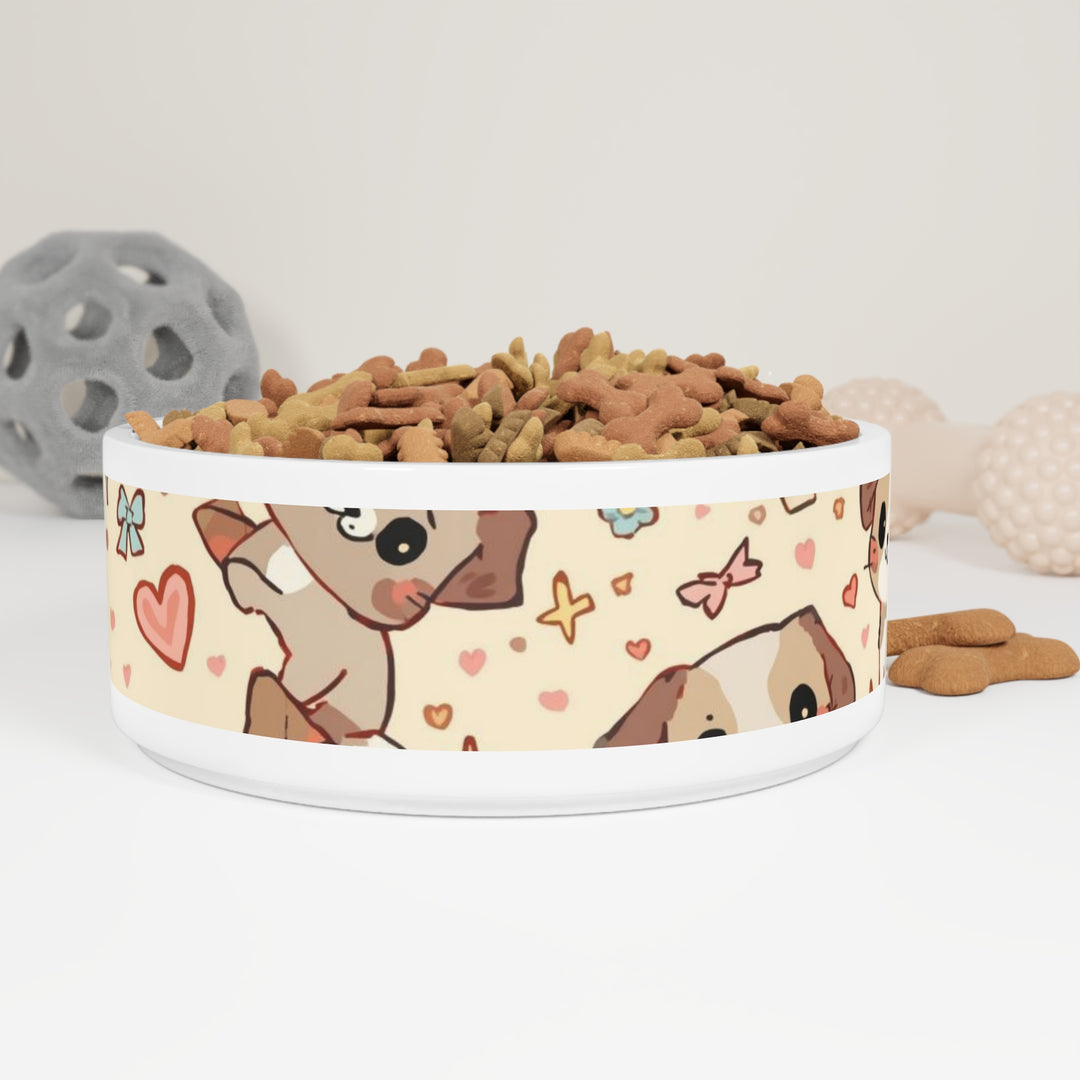 ChicPet Custom Pet Bowl – Cute Puppy & Kitten Design, Personalizable, Non-Slip