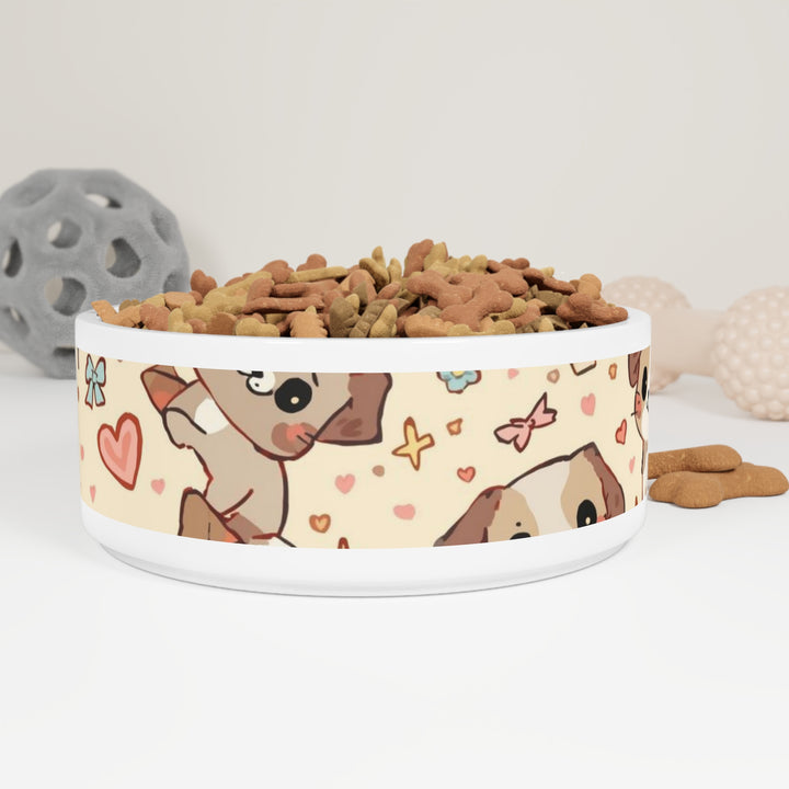 ChicPet Custom Pet Bowl – Cute Puppy & Kitten Design, Personalizable, Non-Slip