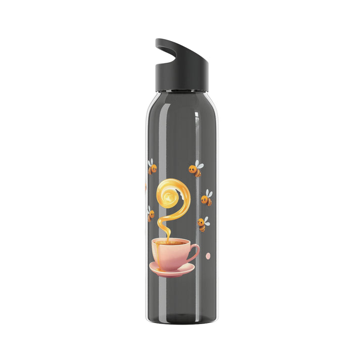 Sky Water Bottle – Cute Bee & Honey Teacup Design, 21.9oz, Trendy & Customizable