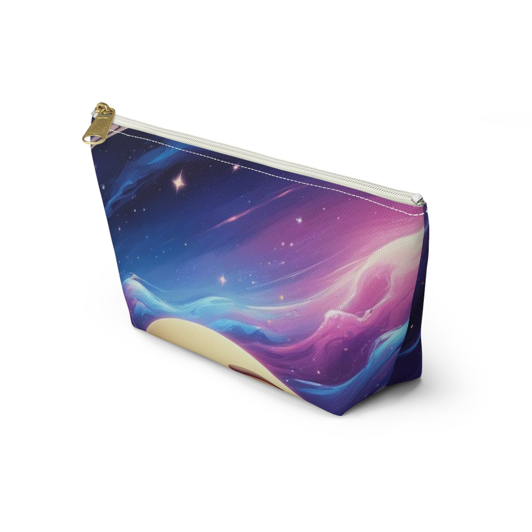 Galaxy Moon T-Bottom Accessory Pouch – Chic Space Makeup & Travel Bag