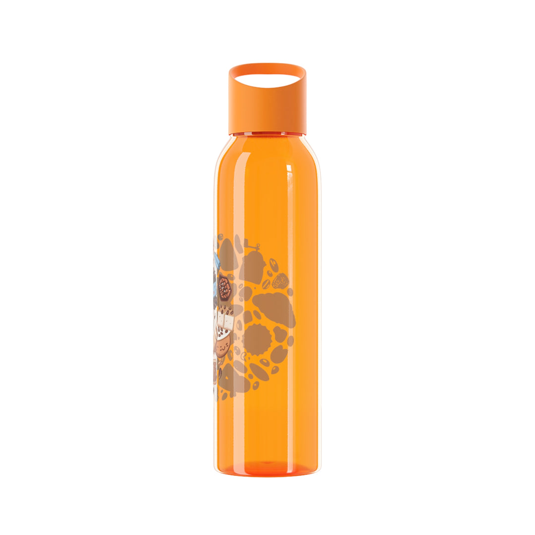 Sky Water Bottle – Cute Coffee & Dessert Cartoon, 21.9oz, BPA-Free, Trendy