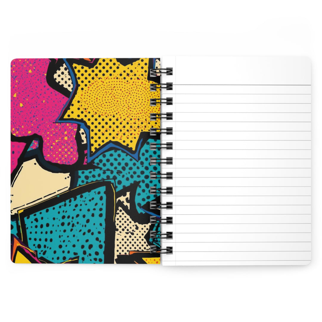 Pop Art Spiral Bound Journal – Custom Comic Book Design, 150 Pages