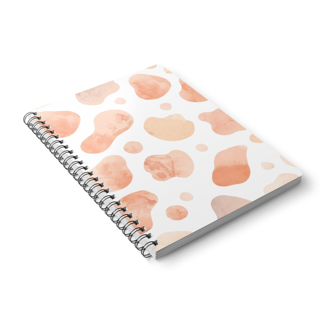 Blush Watercolor A5 Wirobound Notebook – Trendy Softcover, 150 Pages