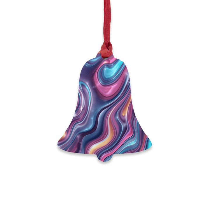 Handcrafted Wooden Ornaments – Abstract Swirl, Modern, Magnetic, Gift-Ready