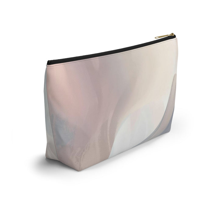Chic T-Bottom Accessory Pouch – Pastel Abstract, Stylish Organizer Bag