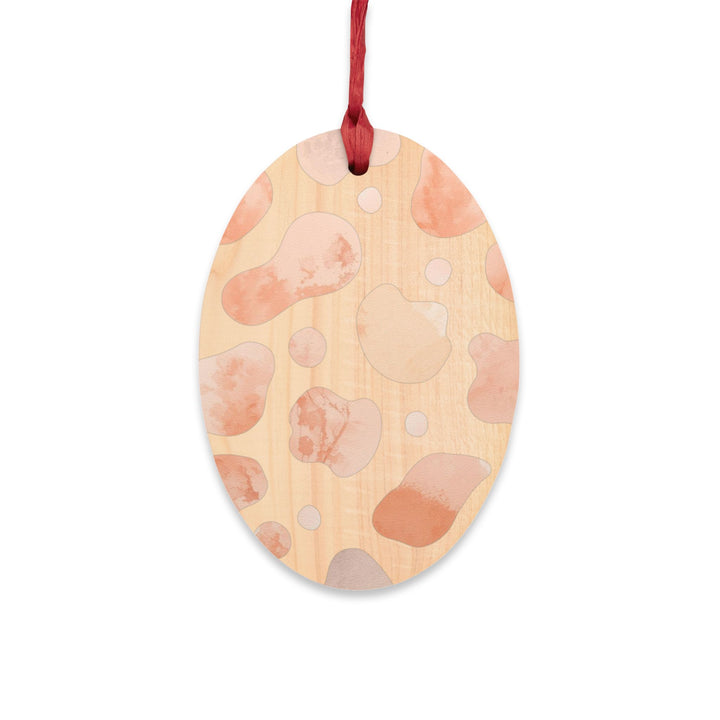 Handcrafted Wooden Ornaments – Modern Abstract Watercolor, Magnetic & Giftable