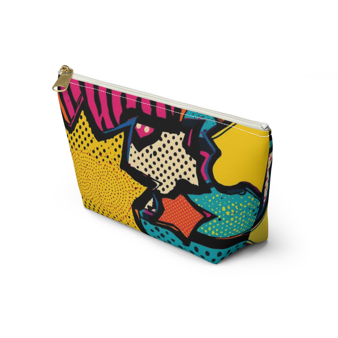 Pop Art T-Bottom Accessory Pouch – Stylish, Durable Organizer Bag