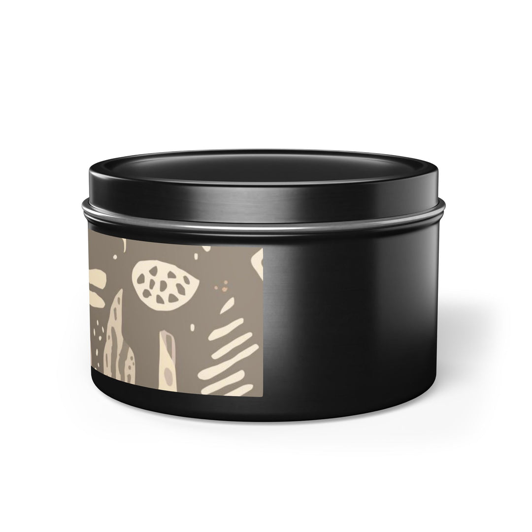 Handcrafted Boho Tin Candles – Custom Fragrance, Botanical Pattern, Gift-Ready
