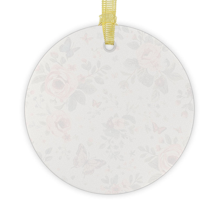 Custom Floral Glass Ornaments – Handcrafted, Vintage Roses & Butterflies