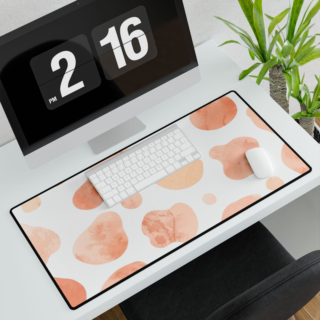Modern Blush Watercolor Desk Mat – Premium, Durable & Stylish Workspace Pad