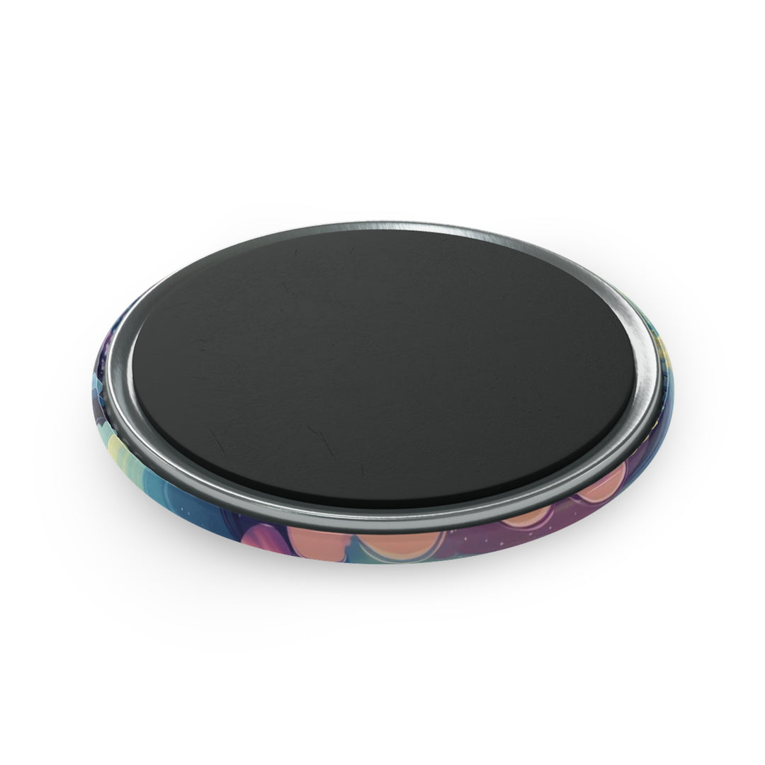 Custom Cosmic Baby Round Button Magnet – Dreamy Nursery Fridge Decor