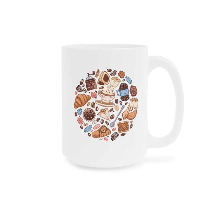 Personalized Cartoon Café Ceramic Mug – Custom 11oz/15oz/20oz Gift