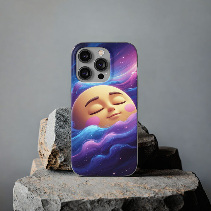 Flexi Case – Dreamy Galaxy Moon | Slim, Stylish & Durable Phone Cover