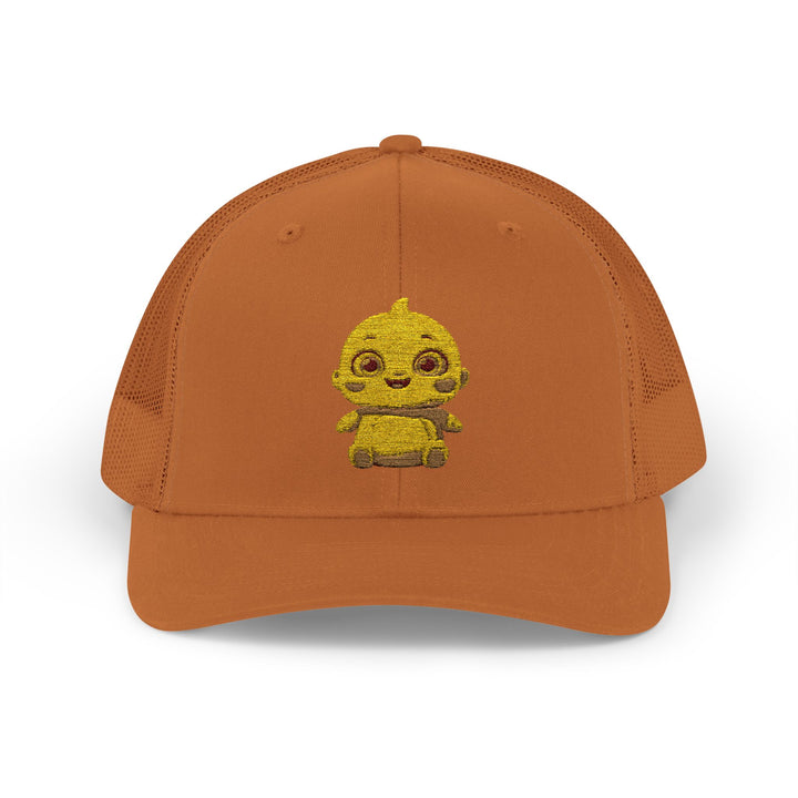 Chubby Chick Cartoon Snapback Trucker Cap – Cute & Trendy Kawaii Hat