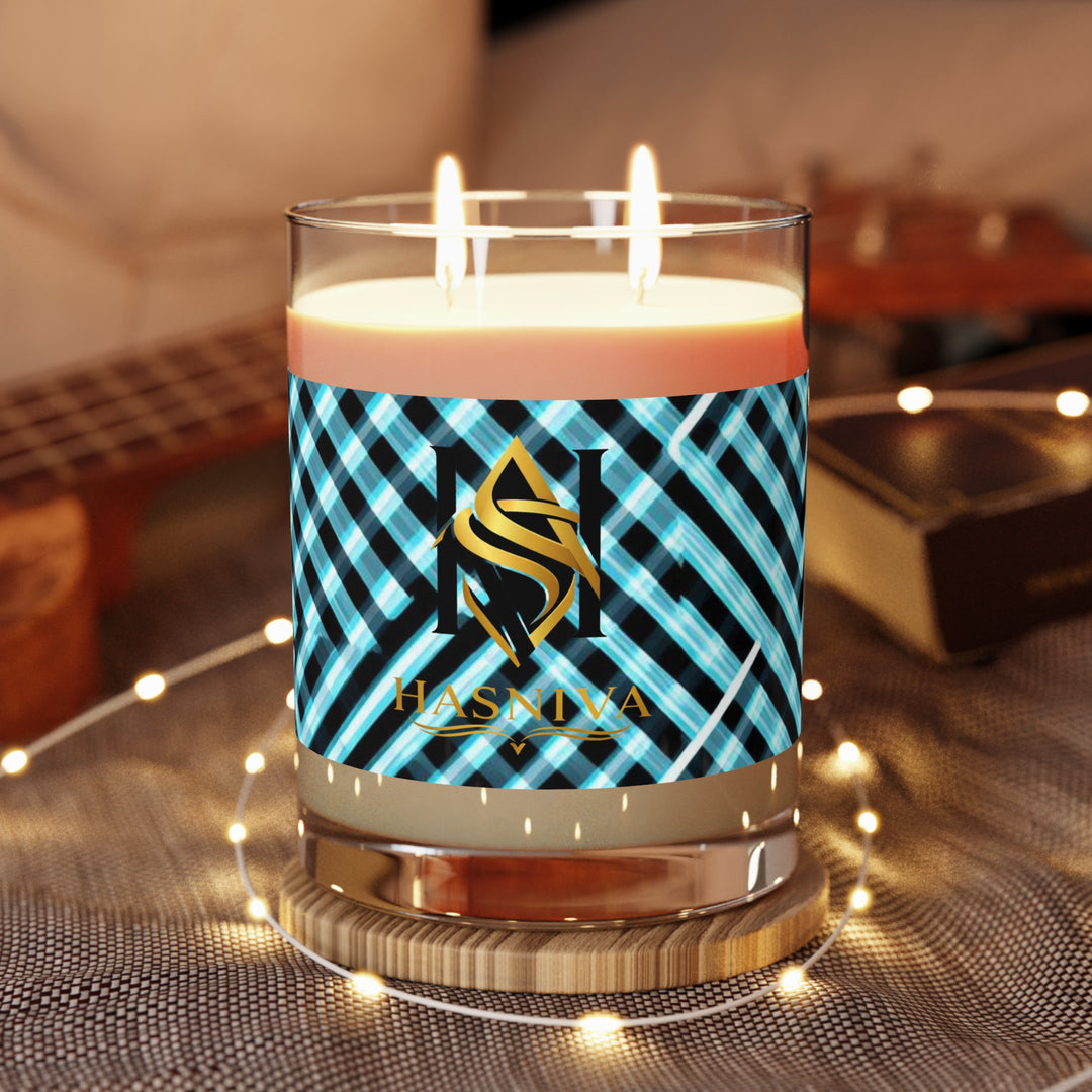 Modern Geometric Scented Candle 11oz – Long Burn, Soy, Stylish Gift