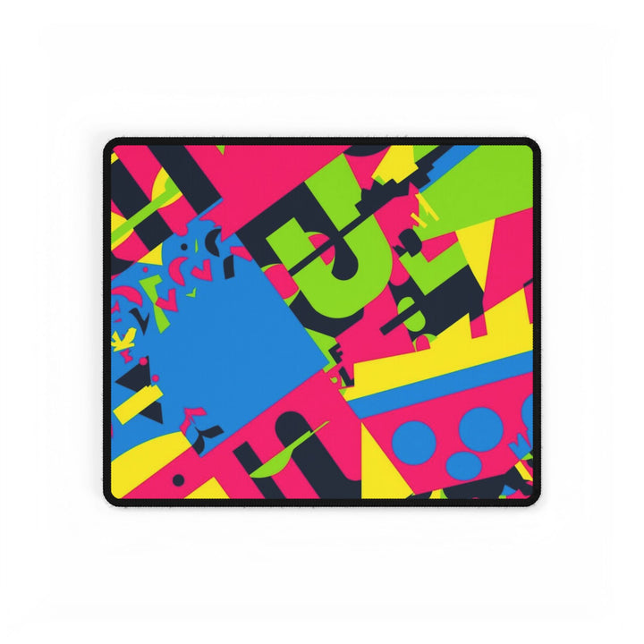 Vibrant Abstract Desk Mat – Modern Geometric, Anti-Slip, Waterproof Pad
