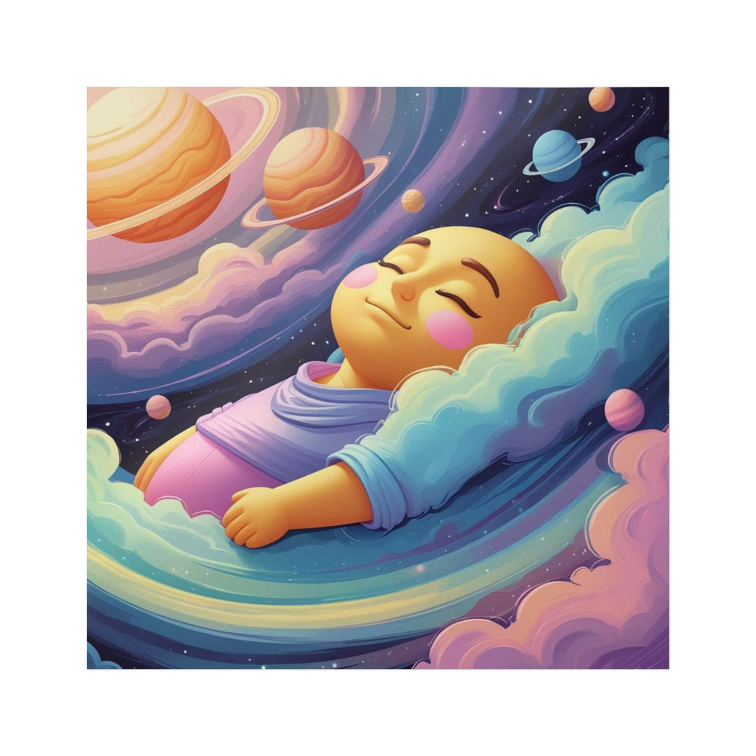 Dreamy Cosmic Die-Cut DTF Sticker – Baby Galaxy Sticker for Laptops & More
