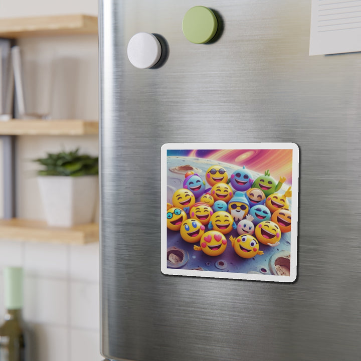 Custom Die-Cut Emoji Planet Magnets – Fun, Trendy, & Personalized Decor