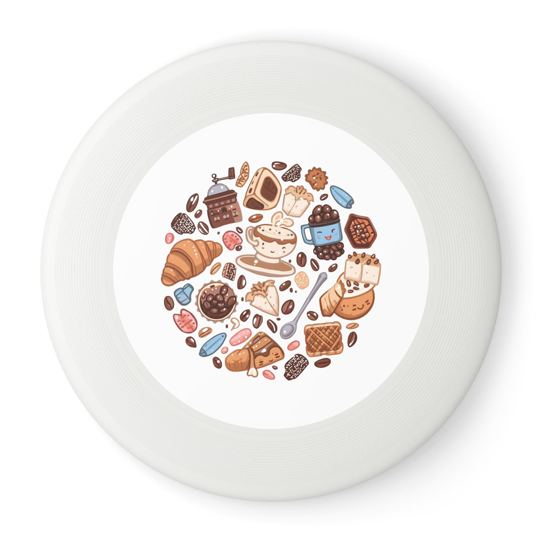 Wham-O Frisbee – Coffee & Dessert Cartoon Design | Fun Flying Disc Toy