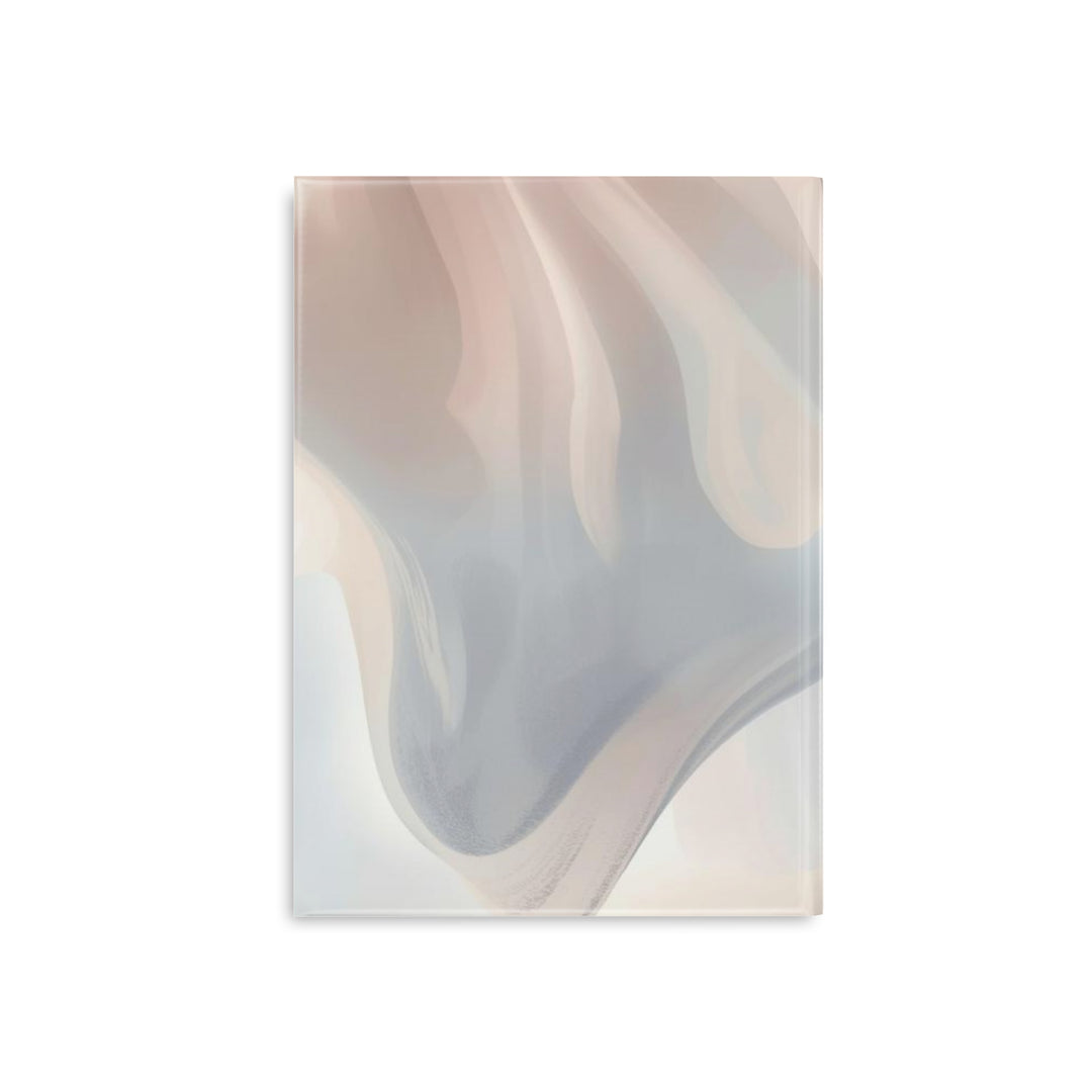 Luxury Puffy Hardcover Notebook – Pastel Abstract, Customizable, 3 Sizes