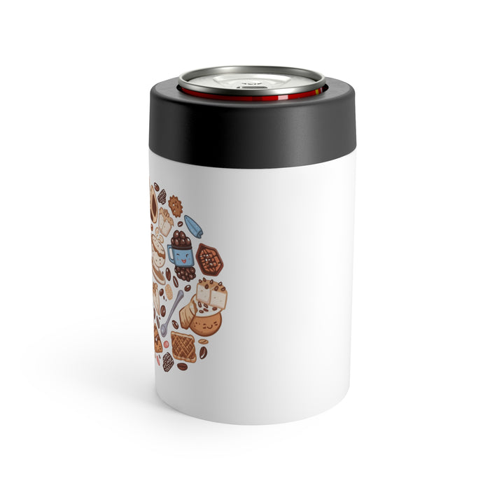 Chill & Sip Can Holder – Cute Café Cartoon Insulated 12oz Drink Cooler