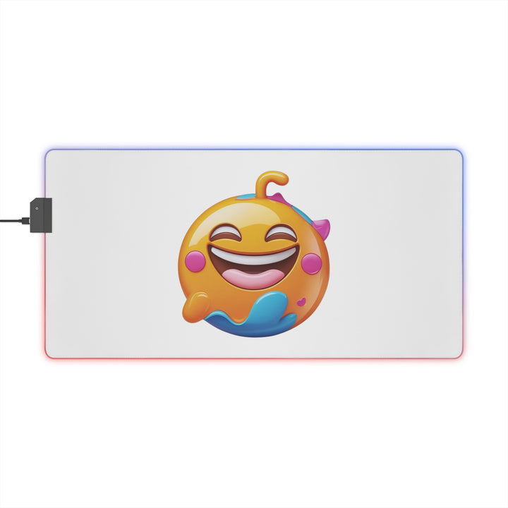 LED RGB Gaming Mouse Pad – Emoji Edition | XXL, 14 Modes, Joyful Design