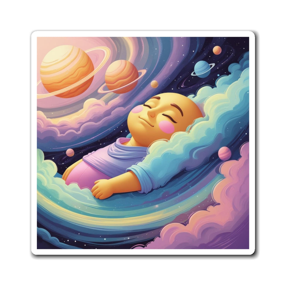 Custom Galaxy Baby Fridge Magnet – Cute Cosmic Nursery Decor