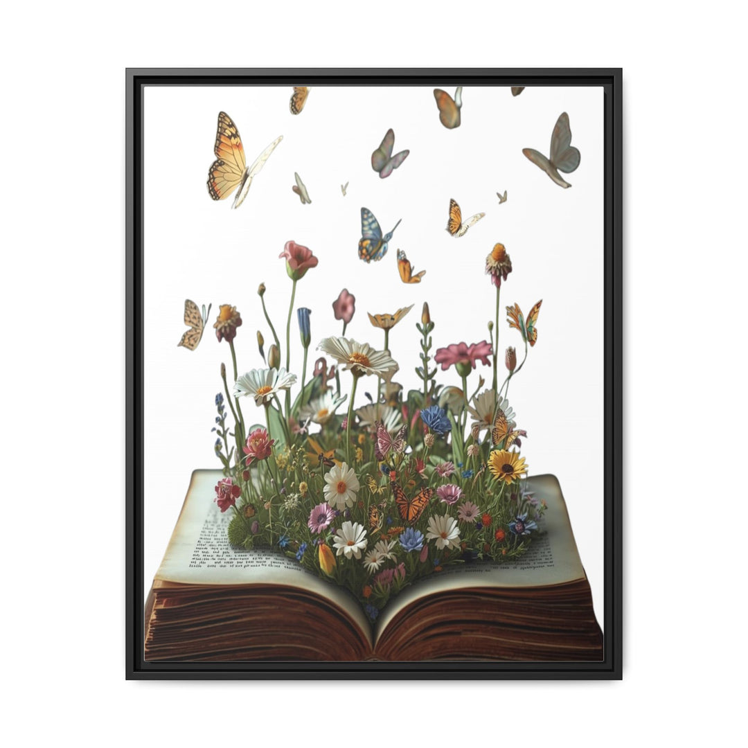 Whimsical Pop-Up Book Matte Canvas Art—Sustainable Framed Wall Décor