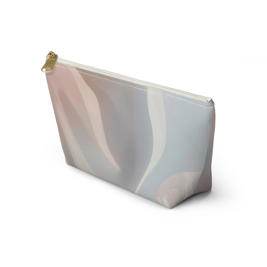 Chic T-Bottom Accessory Pouch – Pastel Abstract, Stylish Organizer Bag