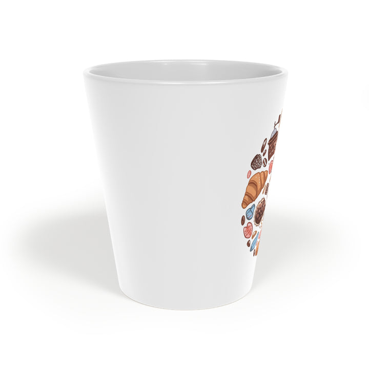 Whimsical Café Vibes 12oz Personalized Latte Mug – Cute Pastel Coffee Art