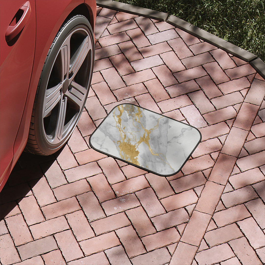 Luxury Marble Gold Car Floor Mat – Premium, Stylish, Custom Fit (1pc)