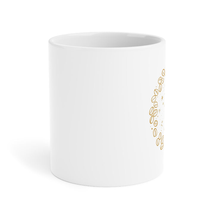 Personalized Ceramic Mug - Hand-Drawn Coffee Beans | 11oz 15oz 20oz
