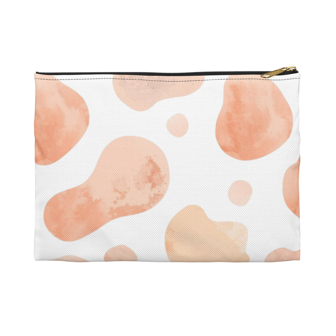 Chic Blush Abstract Accessory Pouch – Trendy, Durable & Multipurpose Bag