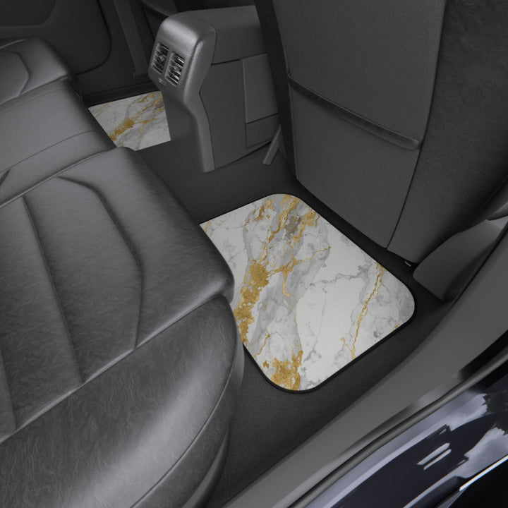 Custom Marble Gold Car Mats (4pc) – Luxe, Stylish & Personalized Protection