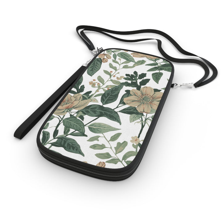 Floral RFID Passport Wallet – Vintage Botanical, Vegan Leather Travel Clutch