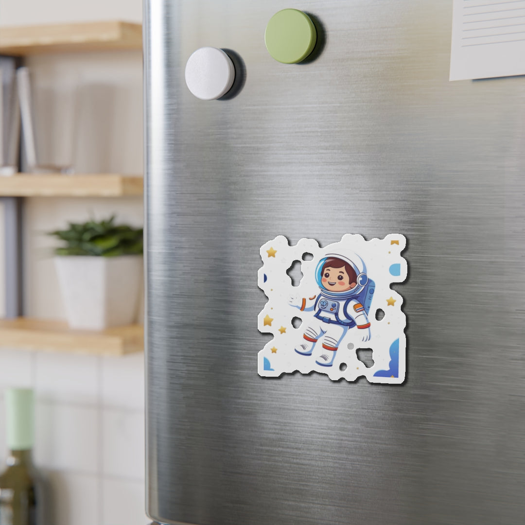 Custom Die-Cut Magnets – Astronaut Space Cartoon, Fun Decor & Gifts