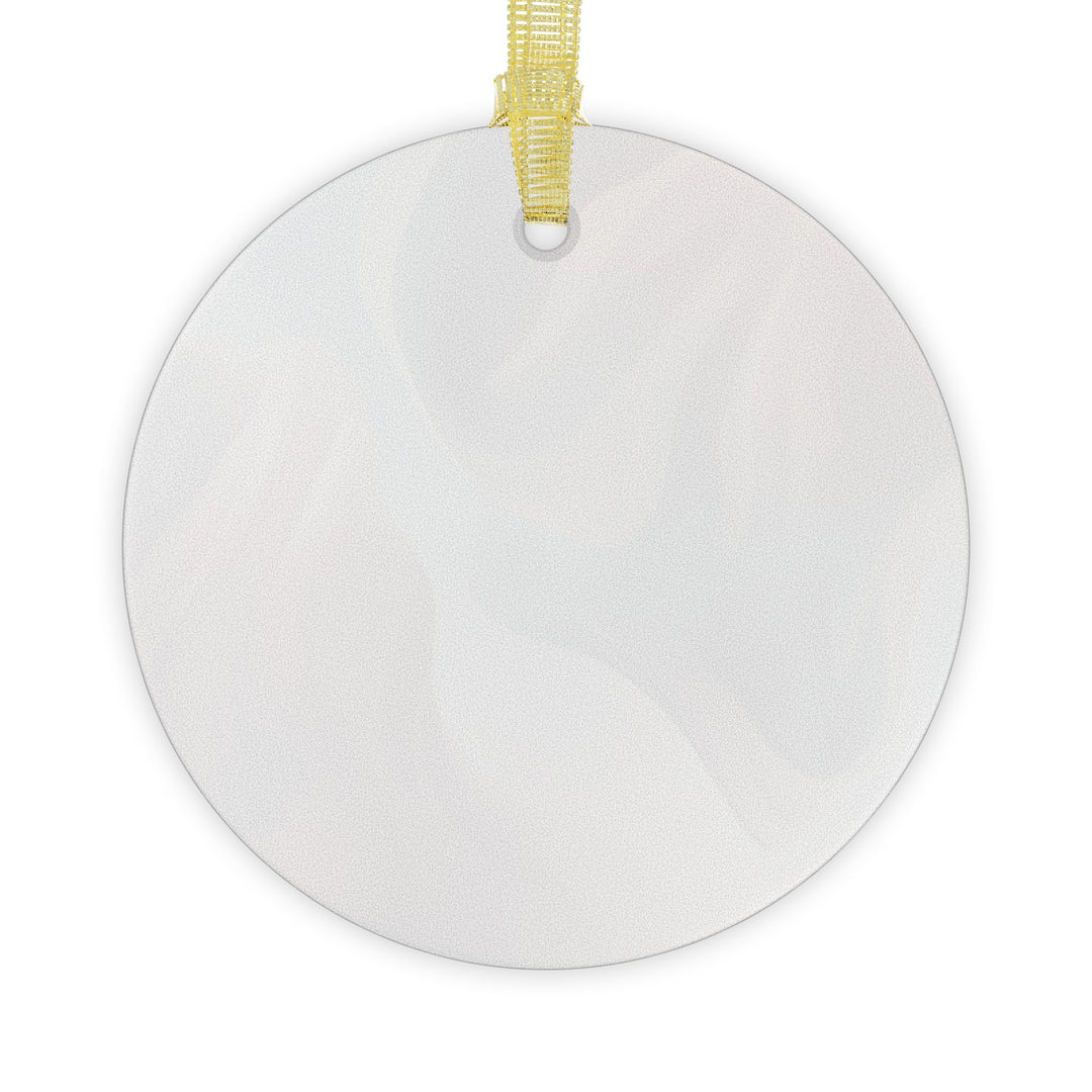 Custom Handcrafted Glass Ornament – Soft Pastel Abstract, Modern Chic Décor