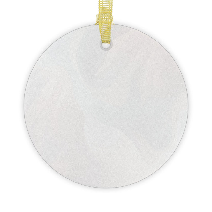 Custom Handcrafted Glass Ornament – Soft Pastel Abstract, Modern Chic Décor