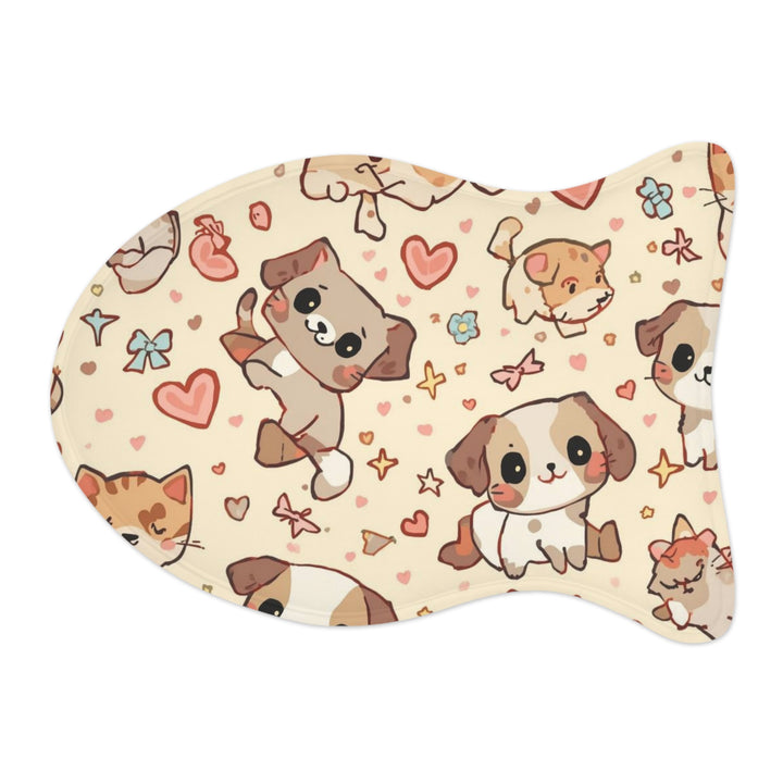 Personalized Cute Puppy & Kitten Pet Feeding Mat – Spill-Proof & Stylish