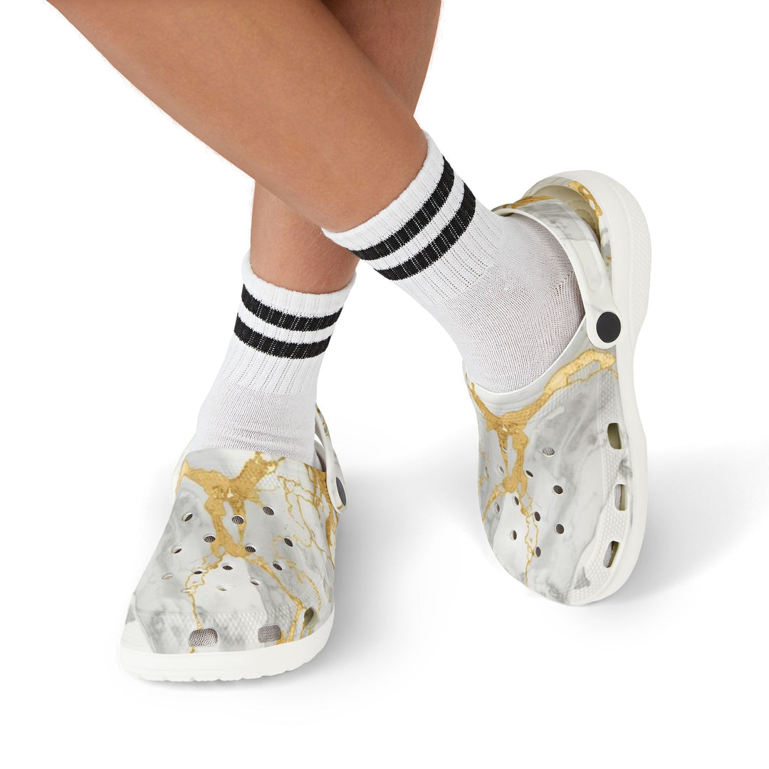 Kids’ EVA Marble Clogs – Lightweight, Customizable, Stylish Foam Shoes