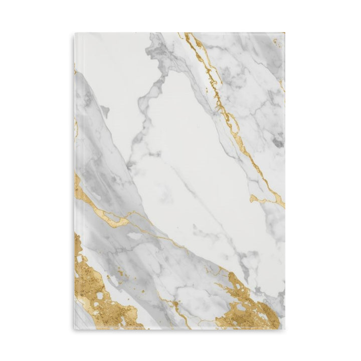 Luxury Marble Hardcover Puffy Notebook – Plush, Customizable, 3 Sizes