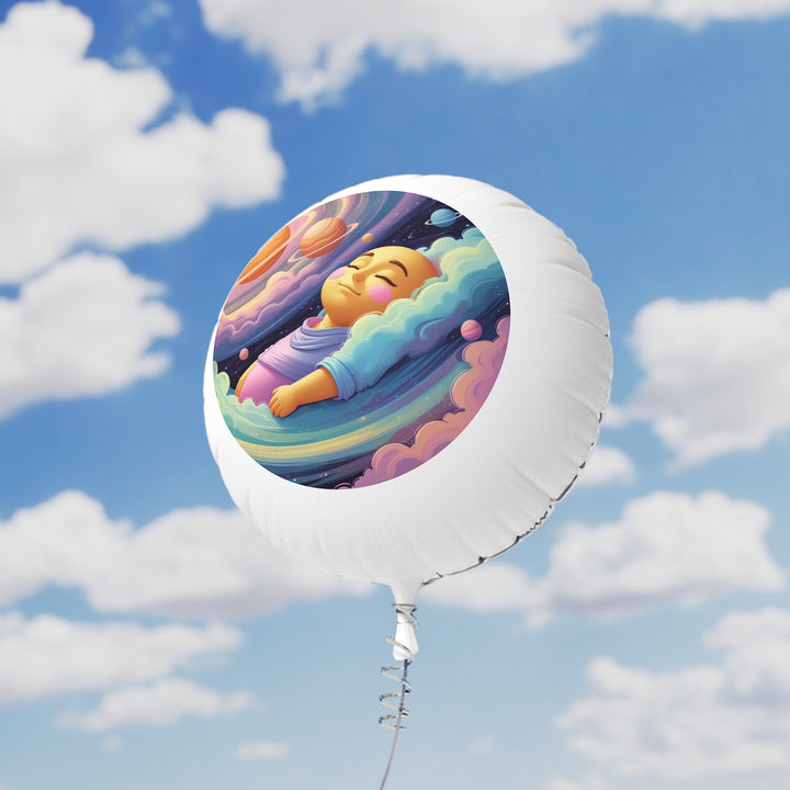 Custom Cosmic Baby Mylar Helium Balloon – Dreamy Pastel Galaxy Design