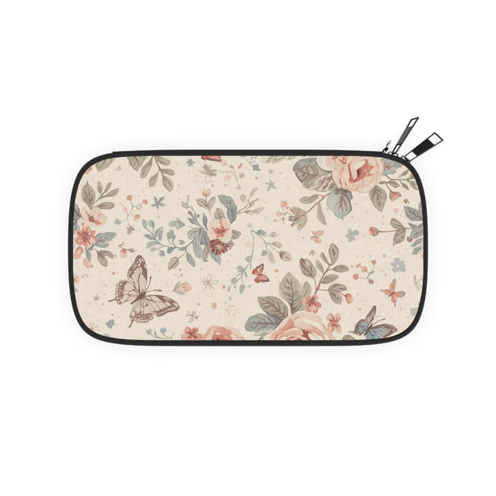 Chic RFID Floral Passport Wallet – Vegan Leather, Pastel Roses, Travel Organizer
