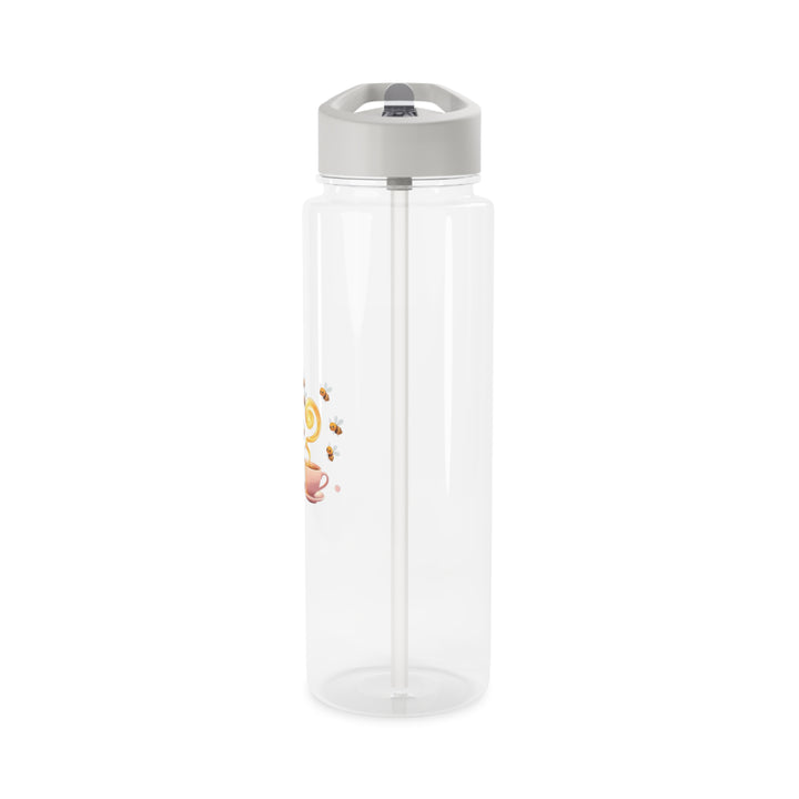 Premium Tritan Water Bottle – Cute Bee & Honey Teacup Pastel Design, Eco